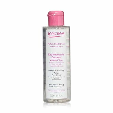 topicrem topicrem gentle cleansing water face & eyes200 ml