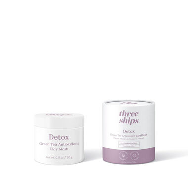 three ships detox green tea antioxidant clay mask