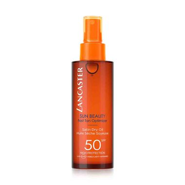lancaster new edition sun beauty satin dry oil fast tan optimizer spf50 150ml