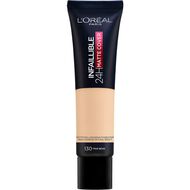 L'Oreal Paris Infaillible 24H Matte Cover Foundation 130 Beige Peau- Oil Control, High Coverage