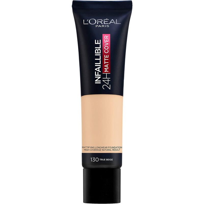 l'oreal paris l'oreal paris infaillible 24h matte cover foundation 130 beige peau oil control, high coverage