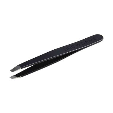 browgame signature tweezer slanted soft touch blackout