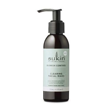 sukin blemish control clearing facial wash