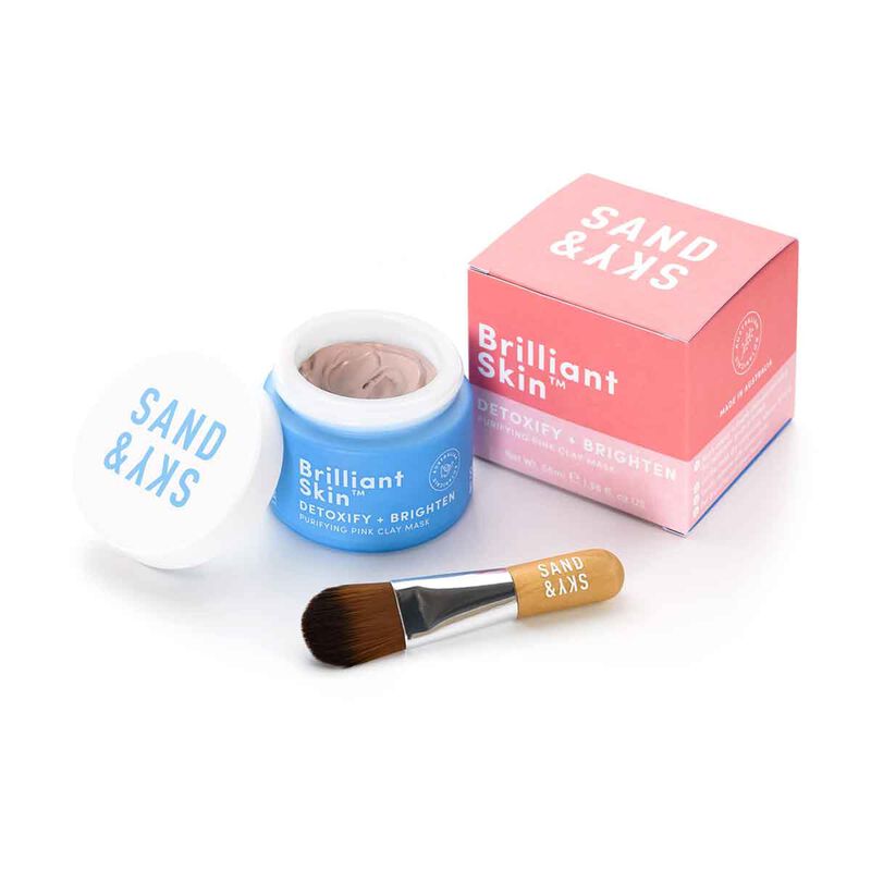 sand & sky brilliant skin purifying pink clay mask