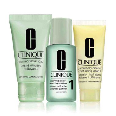 clinique 3step introduction kit skin type 1 dry combination