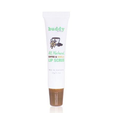 buddy scrub coffee & vanilla lip scrub 15g