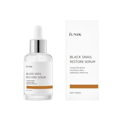 iunik black snail restore serum