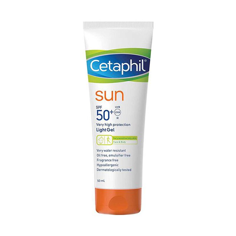 Cetaphil Sun Very High protection Spf 50+ Very Sensitive/Oily skin Light Gel 50 ml