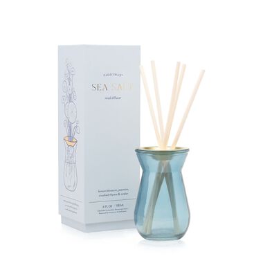 paddywax flora bulb sky blue glass diffuser sea salt
