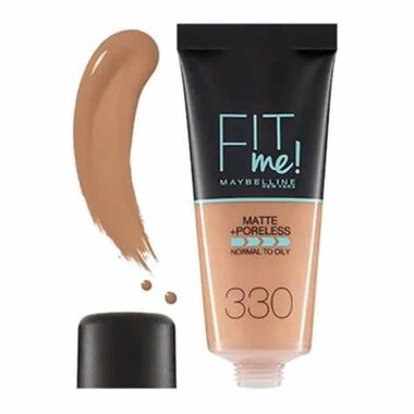 maybelline new york fit me matte & poreless foundation  330 toffee