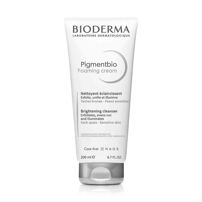 bioderma pigmentbio foaming cream cleanser for hyperpigmented skin 200ml