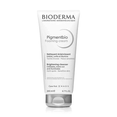 bioderma pigmentbio foaming cream cleanser for hyperpigmented skin 200ml