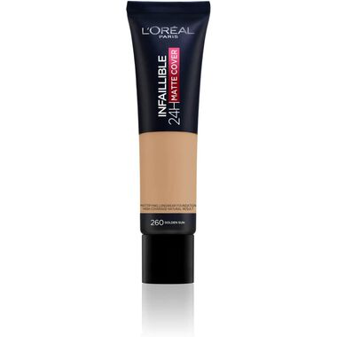 l'oreal paris l'oreal paris infaillible 24h matte cover foundation 260 soleil dore