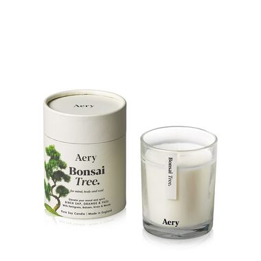 aery bonsai tree candle