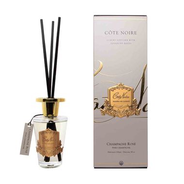 cote noire reed diffuser pink champagne with gold badge 150ml