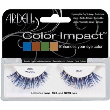 ardell color impact lashes demi wispies blue