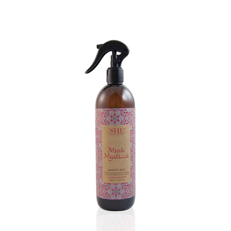 om she aromatherapy musk mystical ambient mist 500ml