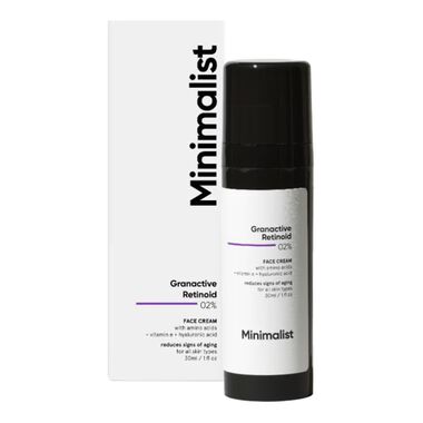 minimalist granactive retinoid 02% face cream