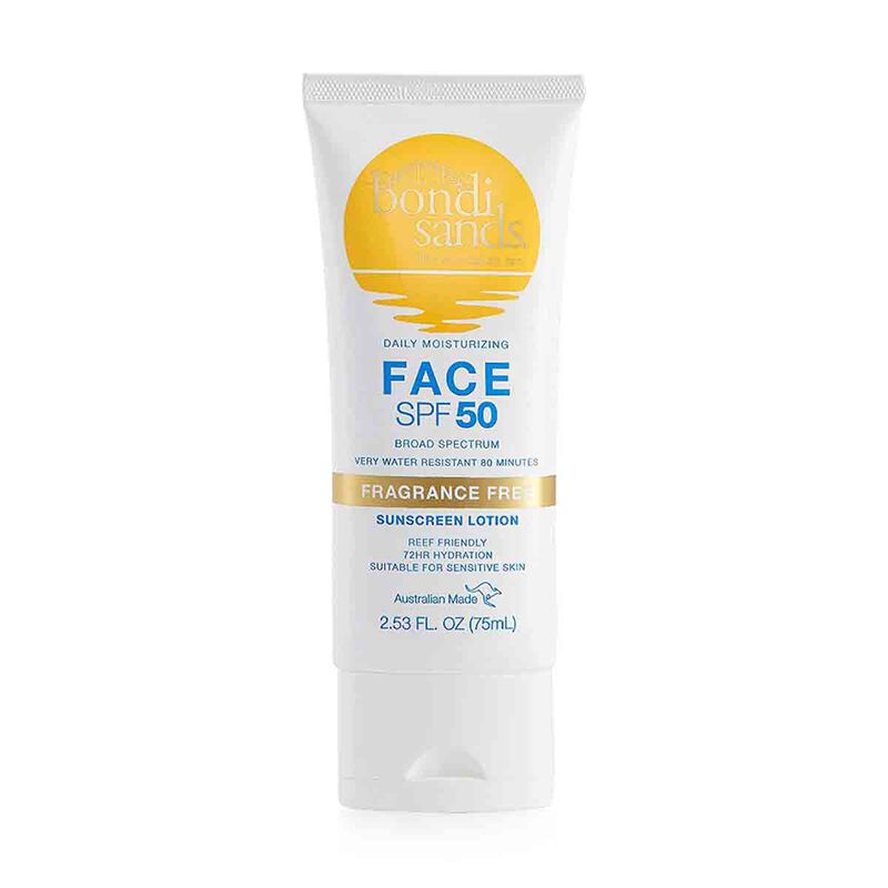 bondi sands sunscreen lotion spf50+ face 75ml