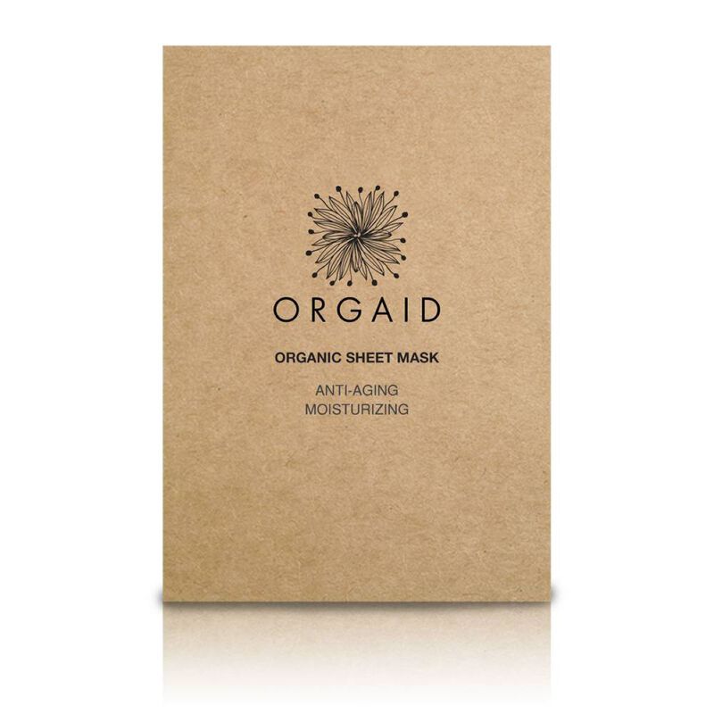 orgaid antiaging & moisturizing organic sheet mask