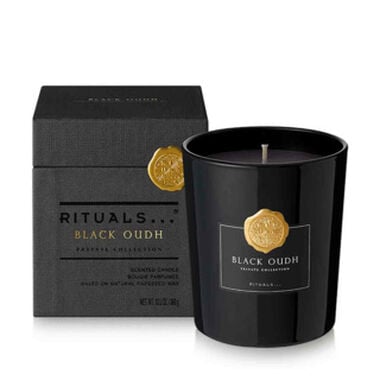rituals black oudh scented candle