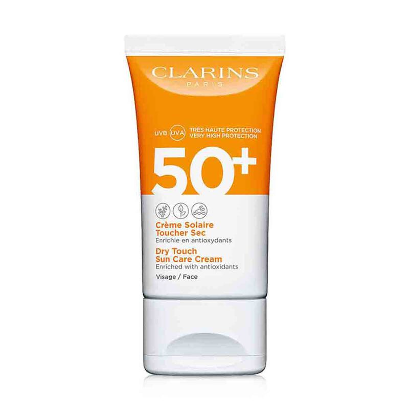 clarins dry touch facial sun care uva/uvb 50+ 50ml