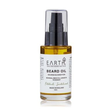 earth from earth beard oil with sandalwood and neroli