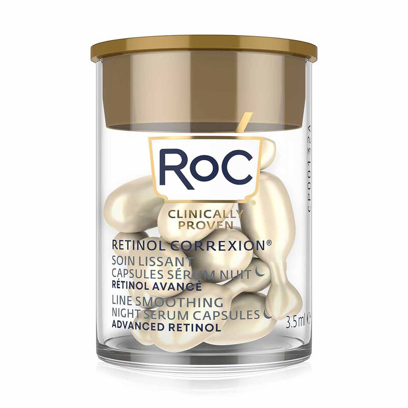 roc retinol correxion line smoothing night serum