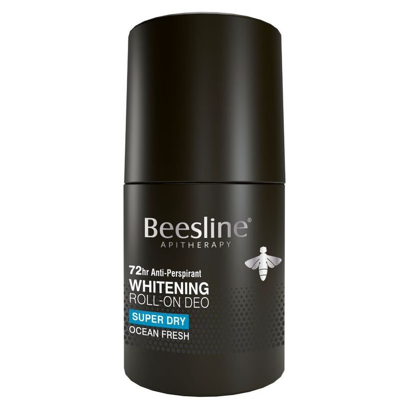 beesline whitening roll on deodorant (men) super dry  silver power ocean fresh