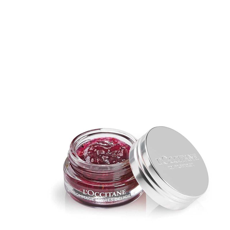 l'occitane delicious lip scrub – raspberry touch