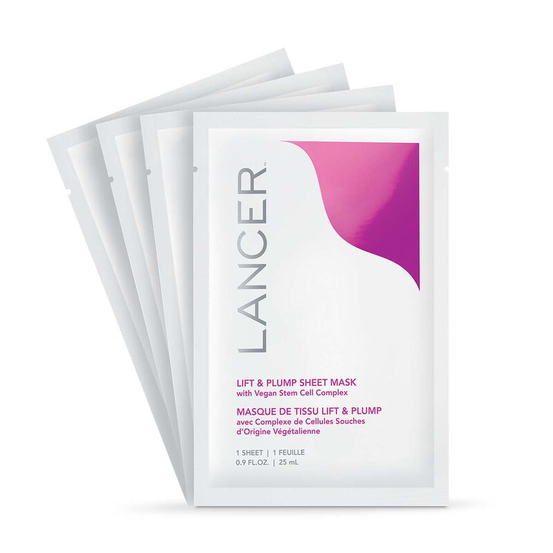 lancer lift & plump sheet mask 4 pack