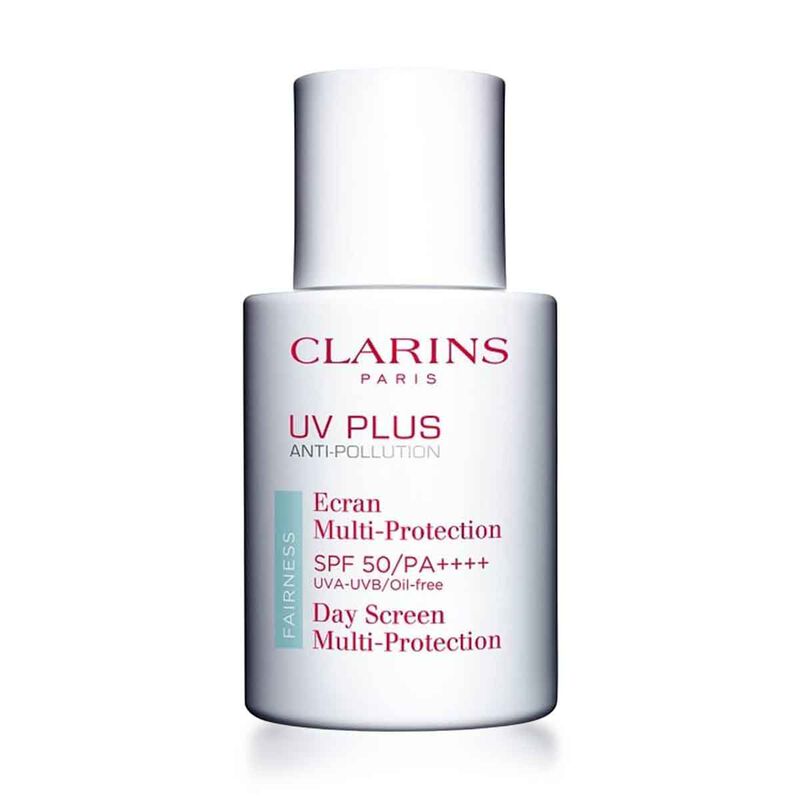 clarins uv plus spf50 blue 30 ml the tinted antiuv, antipollution, antiage protector