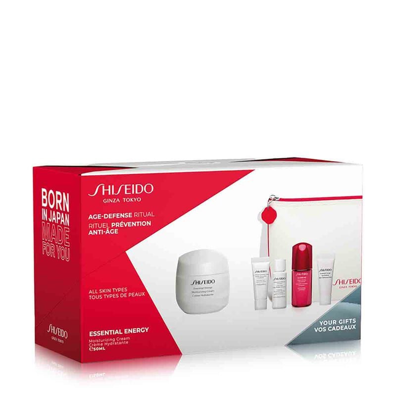 shiseido ee moisturizing cream pouch set