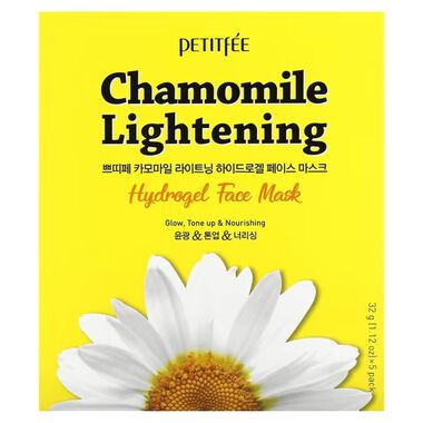 petitfee chamomile lightening hydrogel face mask