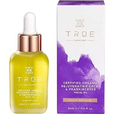 true skincare certified organic rejuvenating cacay and frankincense facial oil