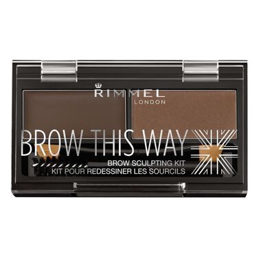 rimmel brow this way eyebrow sculpting kit 003 dark brown