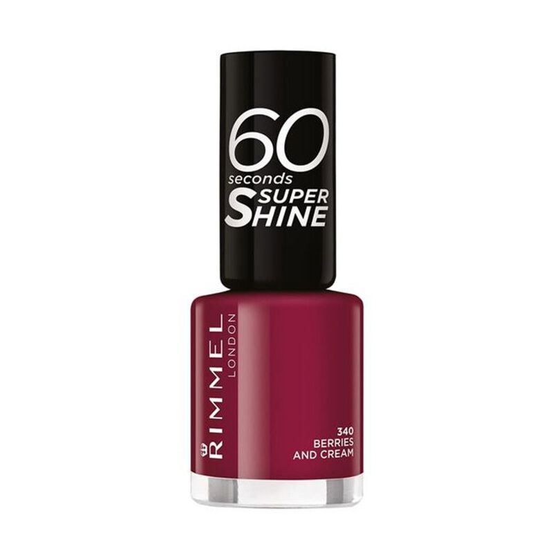 rimmel 60 seconds super shine nail polish 340 berries and cream