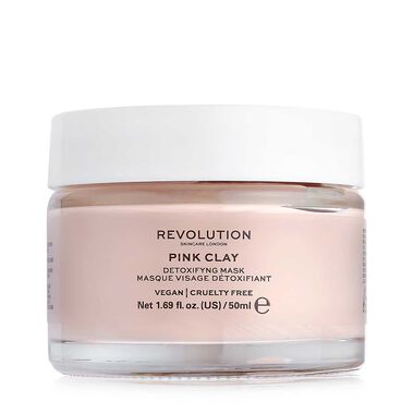 revolution pink clay face mask