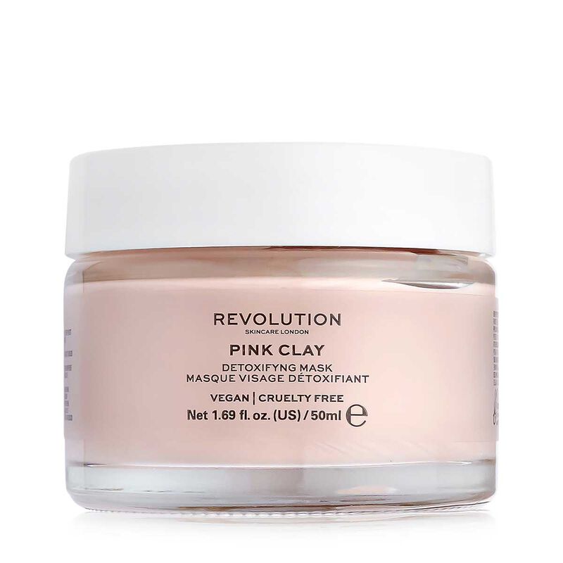 revolution pink clay face mask