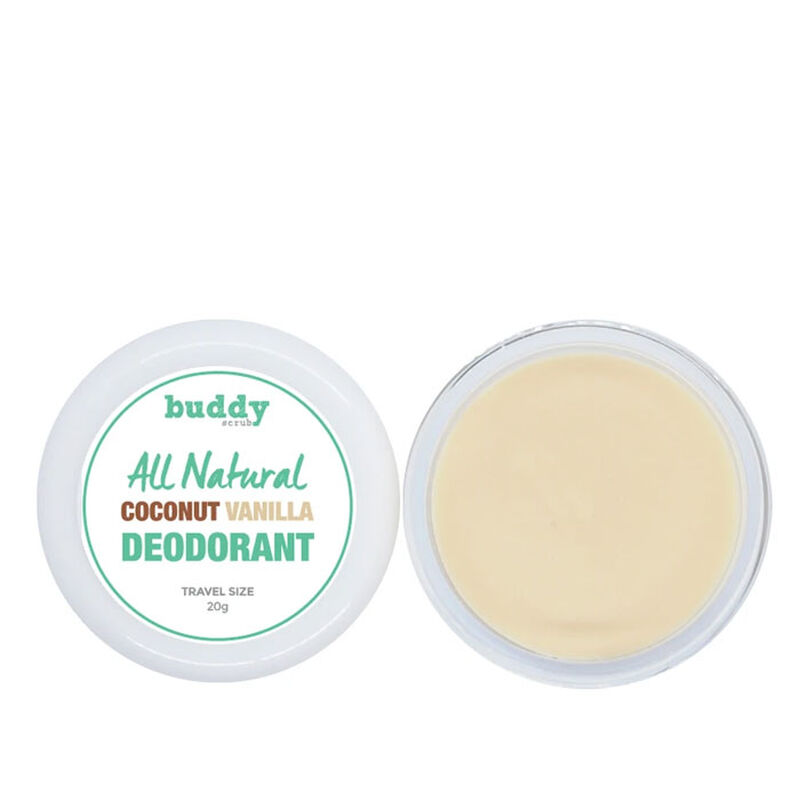buddy scrub coconut & vanilla natural deodorant 20g