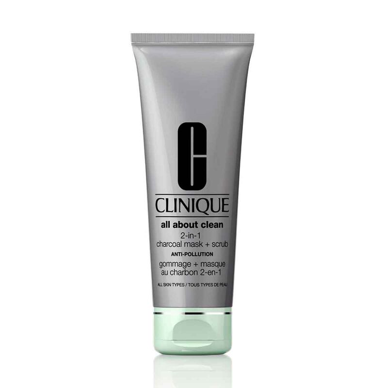 clinique all about clean™ 2in1 charcoal mask + scrub 100ml