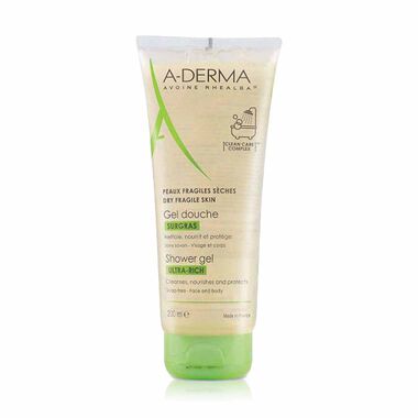 aderma aderma fragile skin ultrarich shower gel 200 ml