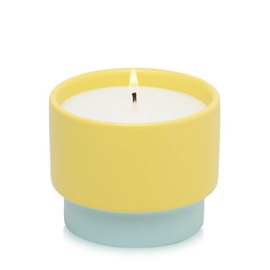 paddywax yellow ceramic minty verde candle