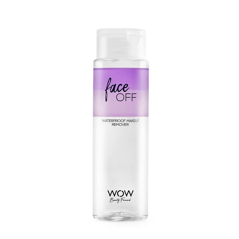 wow beauty face off  waterproof makeup remover