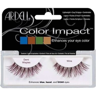 ardell color impact lashes demi wispies wine