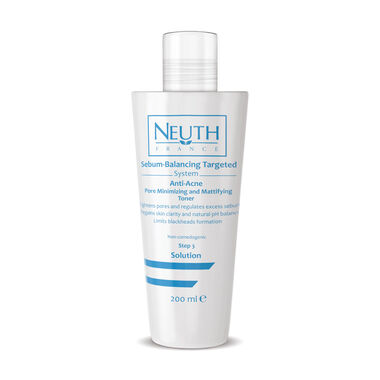 neuth france antiacne pore minimizing and mattifying toner 200ml (acneprone skin)