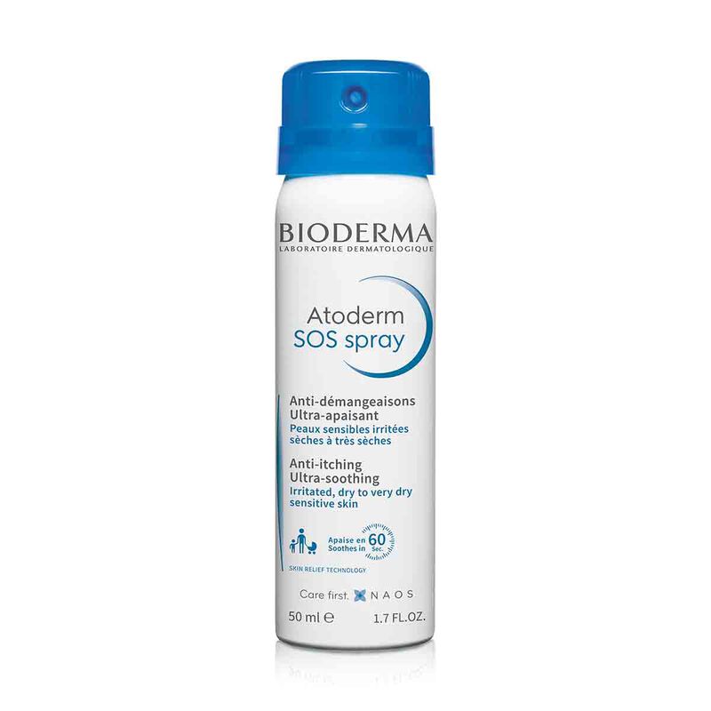 bioderma atoderm sos spray antiitching for dry to atopic skin 50ml