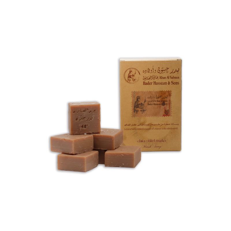 khan al saboun musk soap packet of six 300g