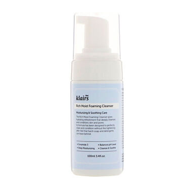 dear klairs rich moist foaming cleanser 100ml