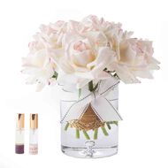 Home Diffuser Grand Rose Bouquet Blush Pink Box with Gold Badge